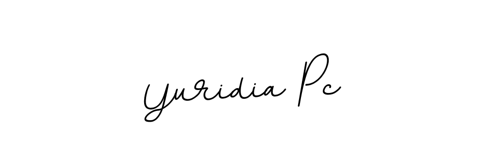 Make a beautiful signature design for name Yuridia Pc. With this signature (BallpointsItalic-DORy9) style, you can create a handwritten signature for free. Yuridia Pc signature style 11 images and pictures png