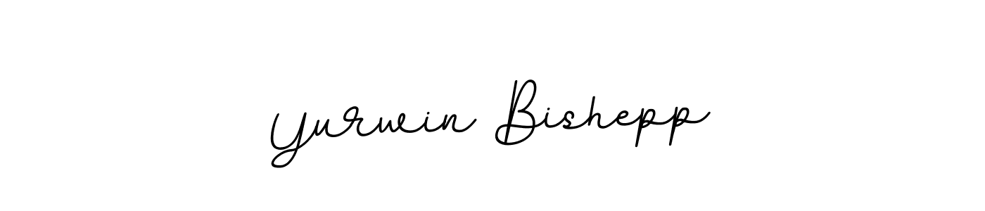 How to make Yurwin Bishepp name signature. Use BallpointsItalic-DORy9 style for creating short signs online. This is the latest handwritten sign. Yurwin Bishepp signature style 11 images and pictures png