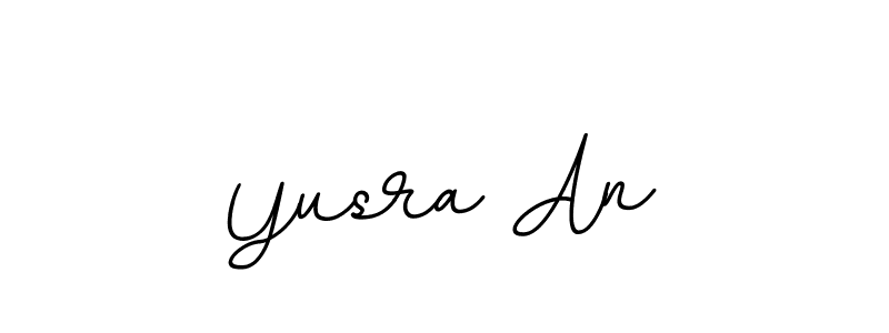 The best way (BallpointsItalic-DORy9) to make a short signature is to pick only two or three words in your name. The name Yusra An include a total of six letters. For converting this name. Yusra An signature style 11 images and pictures png