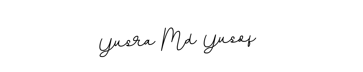 How to make Yusra Md Yusof  name signature. Use BallpointsItalic-DORy9 style for creating short signs online. This is the latest handwritten sign. Yusra Md Yusof  signature style 11 images and pictures png