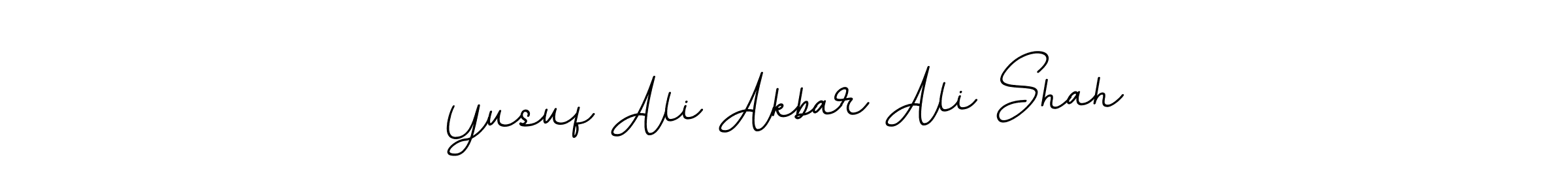 Make a beautiful signature design for name Yusuf Ali Akbar Ali Shah. With this signature (BallpointsItalic-DORy9) style, you can create a handwritten signature for free. Yusuf Ali Akbar Ali Shah signature style 11 images and pictures png