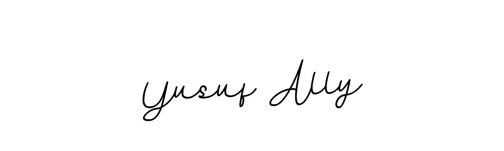 Yusuf Ally stylish signature style. Best Handwritten Sign (BallpointsItalic-DORy9) for my name. Handwritten Signature Collection Ideas for my name Yusuf Ally. Yusuf Ally signature style 11 images and pictures png