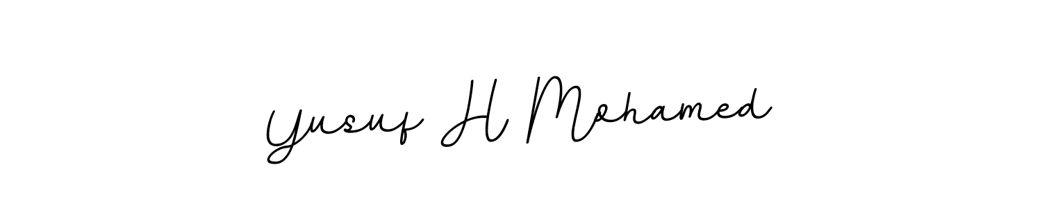Design your own signature with our free online signature maker. With this signature software, you can create a handwritten (BallpointsItalic-DORy9) signature for name Yusuf H Mohamed. Yusuf H Mohamed signature style 11 images and pictures png
