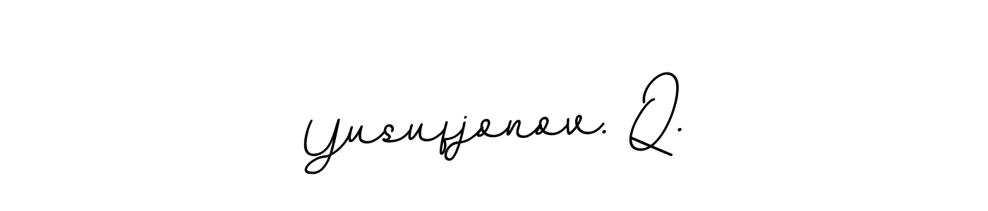 Yusufjonov. Q. stylish signature style. Best Handwritten Sign (BallpointsItalic-DORy9) for my name. Handwritten Signature Collection Ideas for my name Yusufjonov. Q.. Yusufjonov. Q. signature style 11 images and pictures png