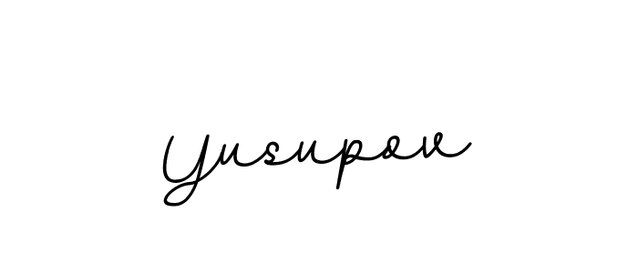 Design your own signature with our free online signature maker. With this signature software, you can create a handwritten (BallpointsItalic-DORy9) signature for name Yusupov. Yusupov signature style 11 images and pictures png