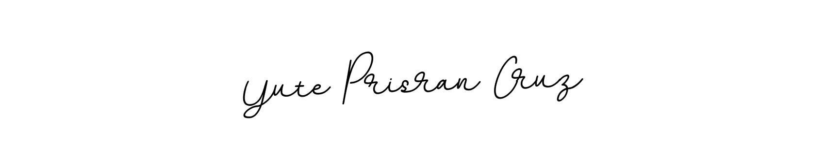 The best way (BallpointsItalic-DORy9) to make a short signature is to pick only two or three words in your name. The name Yute Prisran Cruz include a total of six letters. For converting this name. Yute Prisran Cruz signature style 11 images and pictures png
