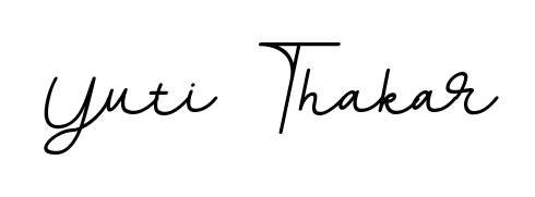 The BallpointsItalic-DORy9 typeface gives name Yuti Thakar a refined look. Suitable for certificates, diplomas, and official verification. Yuti Thakar signature style 11 images and pictures png