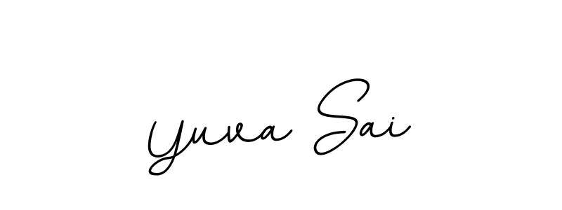 The best way (BallpointsItalic-DORy9) to make a short signature is to pick only two or three words in your name. The name Yuva Sai include a total of six letters. For converting this name. Yuva Sai signature style 11 images and pictures png