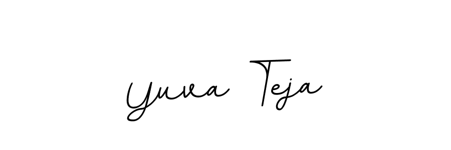 if you are searching for the best signature style for your name Yuva Teja. so please give up your signature search. here we have designed multiple signature styles  using BallpointsItalic-DORy9. Yuva Teja signature style 11 images and pictures png
