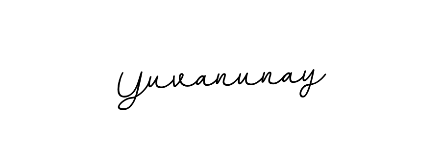 Yuvanunay stylish signature style. Best Handwritten Sign (BallpointsItalic-DORy9) for my name. Handwritten Signature Collection Ideas for my name Yuvanunay. Yuvanunay signature style 11 images and pictures png