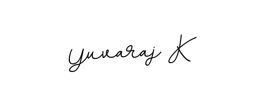 How to make Yuvaraj K signature? BallpointsItalic-DORy9 is a professional autograph style. Create handwritten signature for Yuvaraj K name. Yuvaraj K signature style 11 images and pictures png