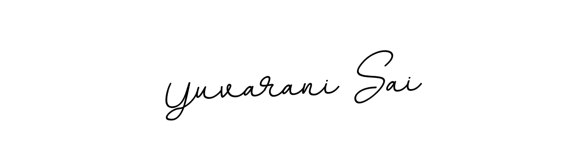 Design your own signature with our free online signature maker. With this signature software, you can create a handwritten (BallpointsItalic-DORy9) signature for name Yuvarani Sai. Yuvarani Sai signature style 11 images and pictures png