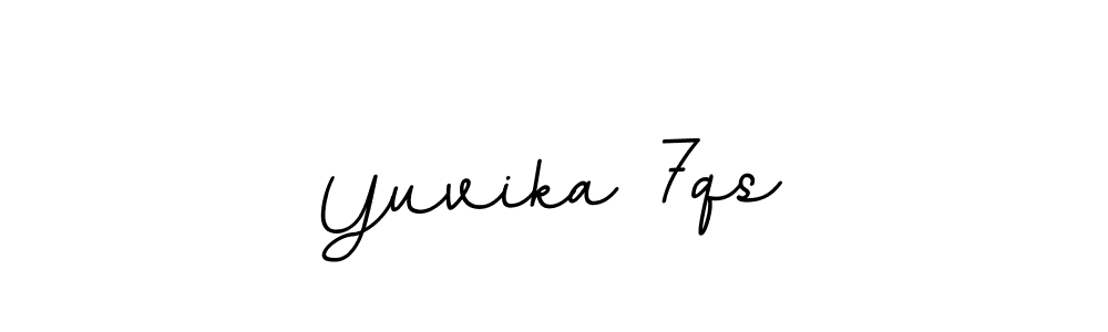 The best way (BallpointsItalic-DORy9) to make a short signature is to pick only two or three words in your name. The name Yuvika 7qs include a total of six letters. For converting this name. Yuvika 7qs signature style 11 images and pictures png
