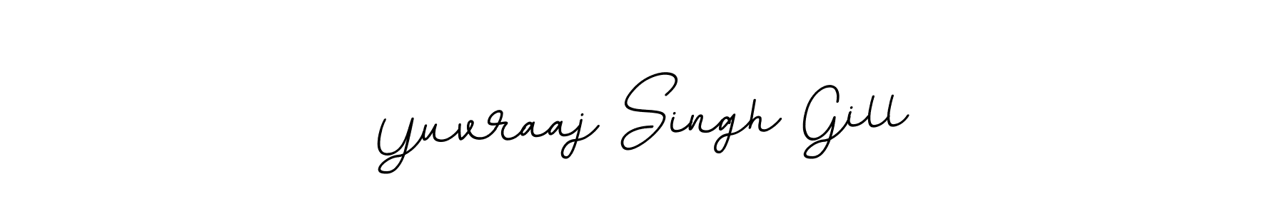 Yuvraaj Singh Gill stylish signature style. Best Handwritten Sign (BallpointsItalic-DORy9) for my name. Handwritten Signature Collection Ideas for my name Yuvraaj Singh Gill. Yuvraaj Singh Gill signature style 11 images and pictures png