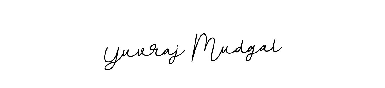 The best way (BallpointsItalic-DORy9) to make a short signature is to pick only two or three words in your name. The name Yuvraj Mudgal include a total of six letters. For converting this name. Yuvraj Mudgal signature style 11 images and pictures png