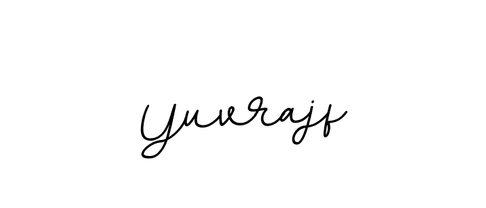 if you are searching for the best signature style for your name Yuvrajf. so please give up your signature search. here we have designed multiple signature styles  using BallpointsItalic-DORy9. Yuvrajf signature style 11 images and pictures png