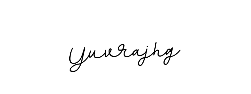 How to make Yuvrajhg name signature. Use BallpointsItalic-DORy9 style for creating short signs online. This is the latest handwritten sign. Yuvrajhg signature style 11 images and pictures png