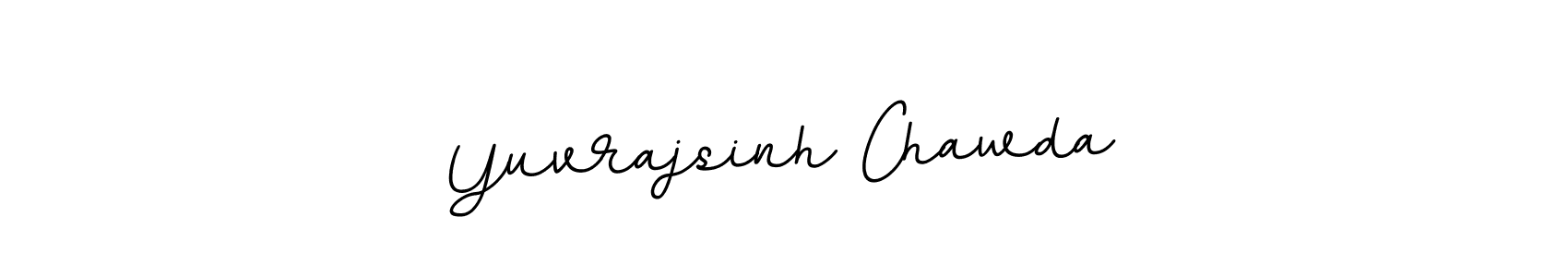 Make a beautiful signature design for name Yuvrajsinh Chawda. With this signature (BallpointsItalic-DORy9) style, you can create a handwritten signature for free. Yuvrajsinh Chawda signature style 11 images and pictures png