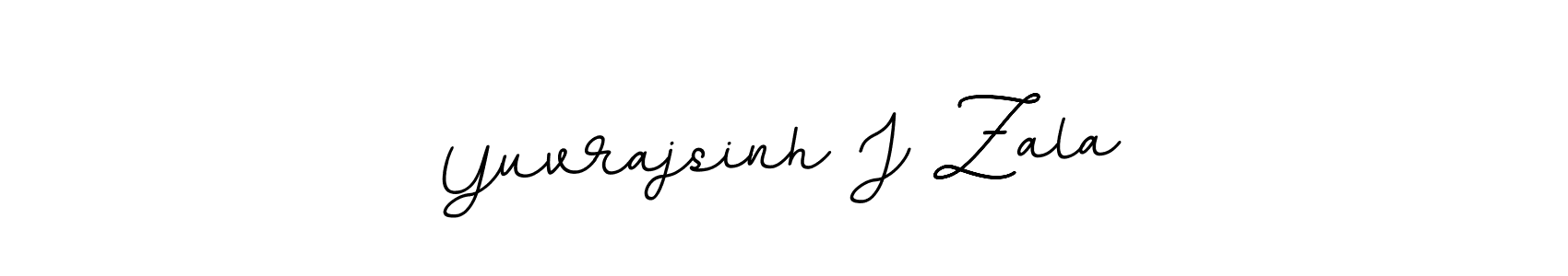 Use a signature maker to create a handwritten signature online. With this signature software, you can design (BallpointsItalic-DORy9) your own signature for name Yuvrajsinh J Zala. Yuvrajsinh J Zala signature style 11 images and pictures png