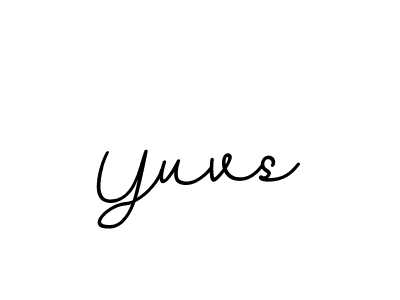 Design your own signature with our free online signature maker. With this signature software, you can create a handwritten (BallpointsItalic-DORy9) signature for name Yuvs. Yuvs signature style 11 images and pictures png