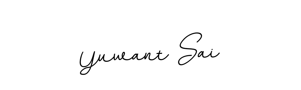Design your own signature with our free online signature maker. With this signature software, you can create a handwritten (BallpointsItalic-DORy9) signature for name Yuwant Sai. Yuwant Sai signature style 11 images and pictures png