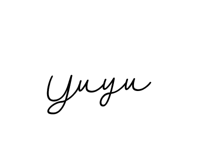 How to make Yuyu name signature. Use BallpointsItalic-DORy9 style for creating short signs online. This is the latest handwritten sign. Yuyu signature style 11 images and pictures png
