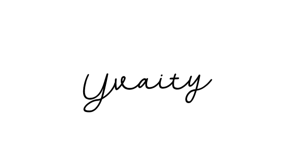 Yvaity stylish signature style. Best Handwritten Sign (BallpointsItalic-DORy9) for my name. Handwritten Signature Collection Ideas for my name Yvaity. Yvaity signature style 11 images and pictures png