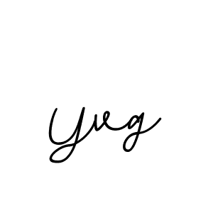 Create a beautiful signature design for name Yvg. With this signature (BallpointsItalic-DORy9) fonts, you can make a handwritten signature for free. Yvg signature style 11 images and pictures png