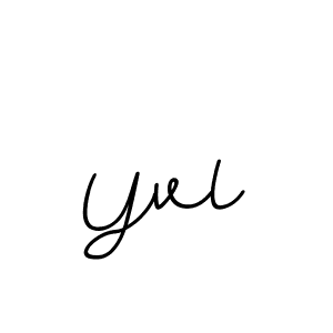 Use a signature maker to create a handwritten signature online. With this signature software, you can design (BallpointsItalic-DORy9) your own signature for name Yvl. Yvl signature style 11 images and pictures png