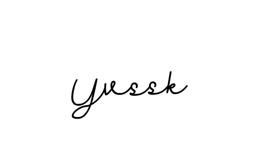 The best way (BallpointsItalic-DORy9) to make a short signature is to pick only two or three words in your name. The name Yvssk include a total of six letters. For converting this name. Yvssk signature style 11 images and pictures png