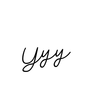 Design your own signature with our free online signature maker. With this signature software, you can create a handwritten (BallpointsItalic-DORy9) signature for name Yyy. Yyy signature style 11 images and pictures png
