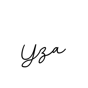 Yza stylish signature style. Best Handwritten Sign (BallpointsItalic-DORy9) for my name. Handwritten Signature Collection Ideas for my name Yza. Yza signature style 11 images and pictures png