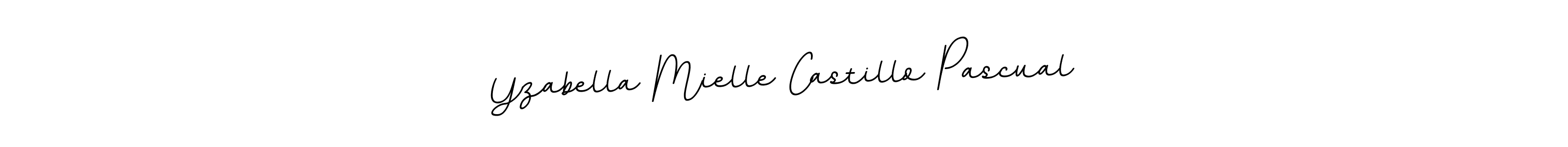 Also You can easily find your signature by using the search form. We will create Yzabella Mielle Castillo Pascual name handwritten signature images for you free of cost using BallpointsItalic-DORy9 sign style. Yzabella Mielle Castillo Pascual signature style 11 images and pictures png