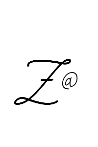 The best way (BallpointsItalic-DORy9) to make a short signature is to pick only two or three words in your name. The name Z@ include a total of six letters. For converting this name. Z@ signature style 11 images and pictures png