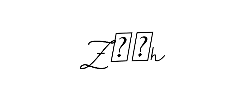 Design your own signature with our free online signature maker. With this signature software, you can create a handwritten (BallpointsItalic-DORy9) signature for name Z❤️h. Z❤️h signature style 11 images and pictures png