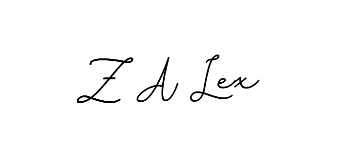 How to make Z A Lex name signature. Use BallpointsItalic-DORy9 style for creating short signs online. This is the latest handwritten sign. Z A Lex signature style 11 images and pictures png