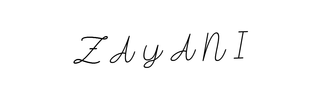 It looks lik you need a new signature style for name Z A Y A N I. Design unique handwritten (BallpointsItalic-DORy9) signature with our free signature maker in just a few clicks. Z A Y A N I signature style 11 images and pictures png