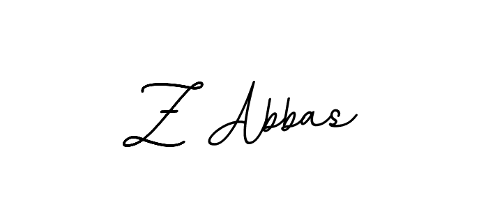 Use a signature maker to create a handwritten signature online. With this signature software, you can design (BallpointsItalic-DORy9) your own signature for name Z Abbas. Z Abbas signature style 11 images and pictures png