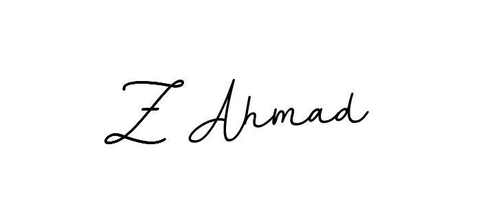 The best way (BallpointsItalic-DORy9) to make a short signature is to pick only two or three words in your name. The name Z Ahmad include a total of six letters. For converting this name. Z Ahmad signature style 11 images and pictures png