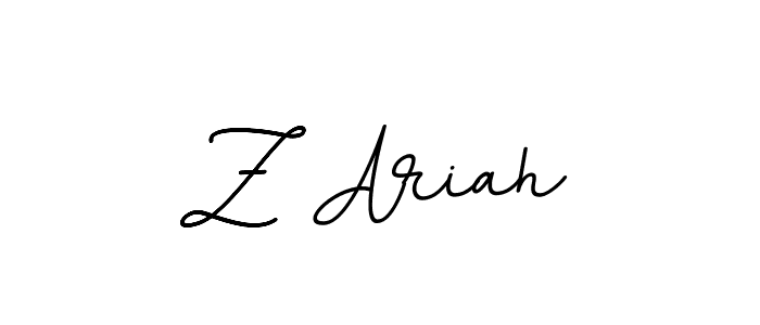 Make a beautiful signature design for name Z Ariah. With this signature (BallpointsItalic-DORy9) style, you can create a handwritten signature for free. Z Ariah signature style 11 images and pictures png