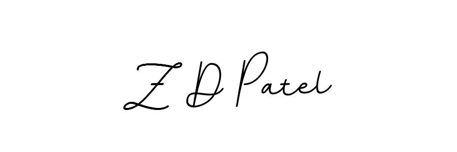 You should practise on your own different ways (BallpointsItalic-DORy9) to write your name (Z D Patel) in signature. don't let someone else do it for you. Z D Patel signature style 11 images and pictures png