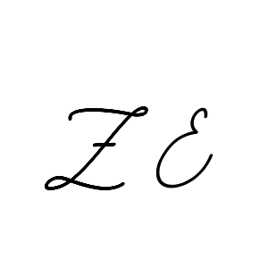 How to make Z E name signature. Use BallpointsItalic-DORy9 style for creating short signs online. This is the latest handwritten sign. Z E signature style 11 images and pictures png