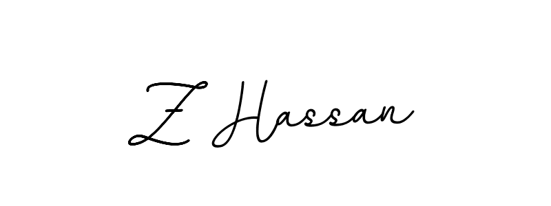 You should practise on your own different ways (BallpointsItalic-DORy9) to write your name (Z Hassan) in signature. don't let someone else do it for you. Z Hassan signature style 11 images and pictures png
