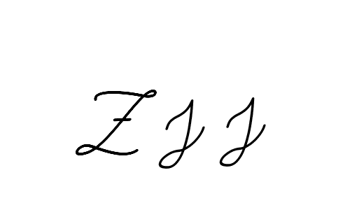 Make a beautiful signature design for name Z J J. With this signature (BallpointsItalic-DORy9) style, you can create a handwritten signature for free. Z J J signature style 11 images and pictures png