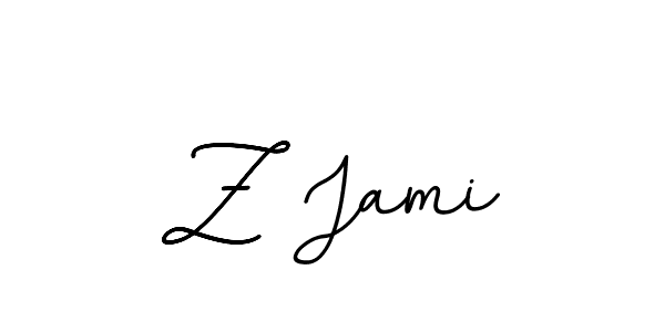 Also You can easily find your signature by using the search form. We will create Z Jami name handwritten signature images for you free of cost using BallpointsItalic-DORy9 sign style. Z Jami signature style 11 images and pictures png