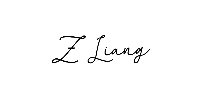 This is the best signature style for the Z Liang name. Also you like these signature font (BallpointsItalic-DORy9). Mix name signature. Z Liang signature style 11 images and pictures png