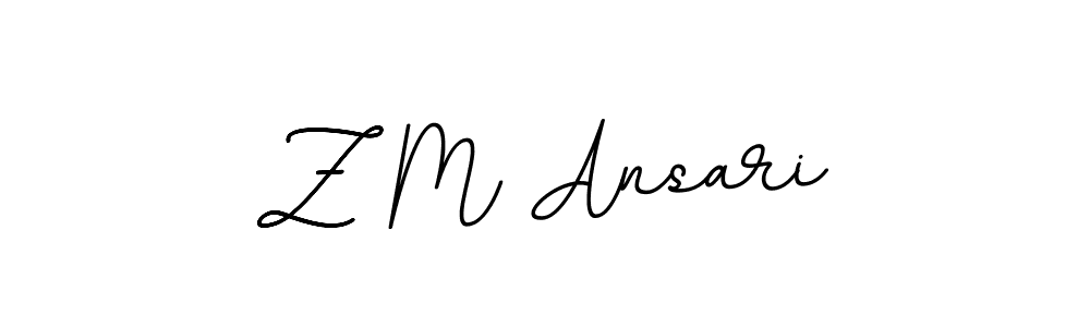 Also You can easily find your signature by using the search form. We will create Z M Ansari name handwritten signature images for you free of cost using BallpointsItalic-DORy9 sign style. Z M Ansari signature style 11 images and pictures png