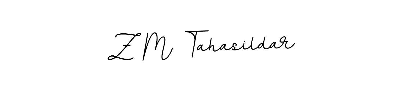 Design your own signature with our free online signature maker. With this signature software, you can create a handwritten (BallpointsItalic-DORy9) signature for name Z M Tahasildar. Z M Tahasildar signature style 11 images and pictures png