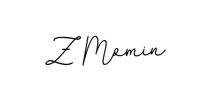 Make a beautiful signature design for name Z Momin. With this signature (BallpointsItalic-DORy9) style, you can create a handwritten signature for free. Z Momin signature style 11 images and pictures png