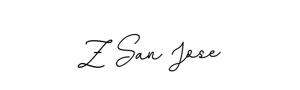 Z San Jose stylish signature style. Best Handwritten Sign (BallpointsItalic-DORy9) for my name. Handwritten Signature Collection Ideas for my name Z San Jose. Z San Jose signature style 11 images and pictures png